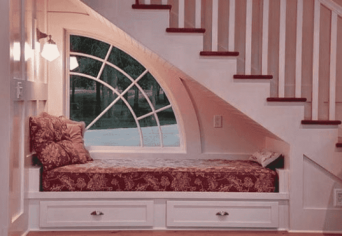 A Bed Installed Under the Stairs in Toronto, ON