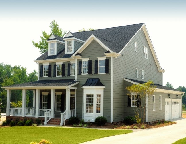 A Grey Two Storey Bungalow in Toronto, ON 