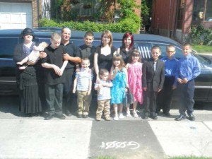Jose and Tanya Costa with their 12 Children in Toronto, ON
